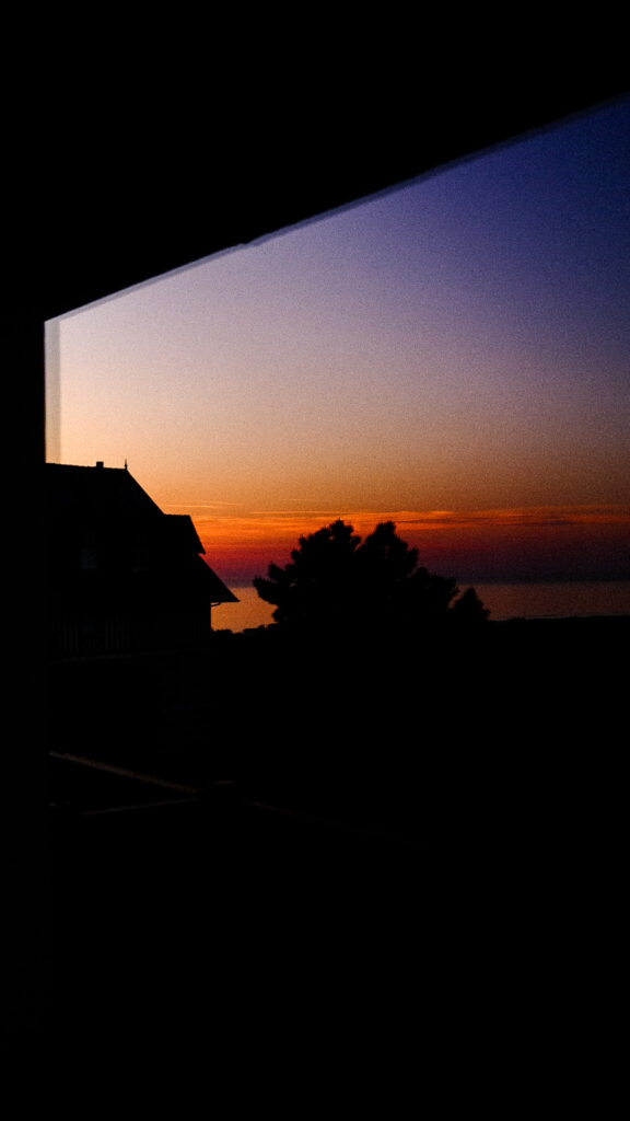 Coucher de soleil à Blonville sur Mer